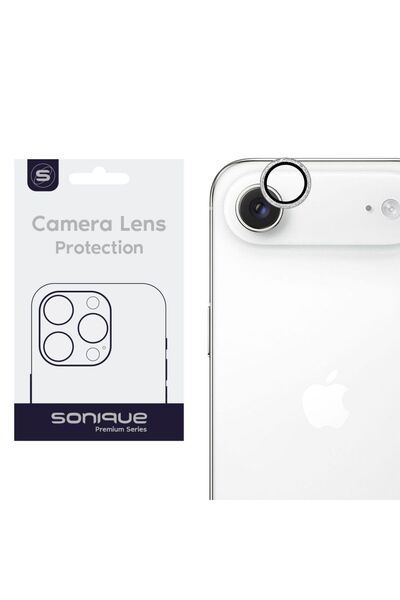 Sonique Προστασία Κάμερας Γκλίτερ Φακού Pro Apple iPhone 17 Air Ασημί