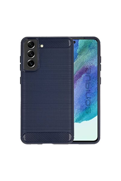 Sonique Θήκη Σιλικόνης Carbon Brushed Samsung Galaxy S22 Plus Μπλέ