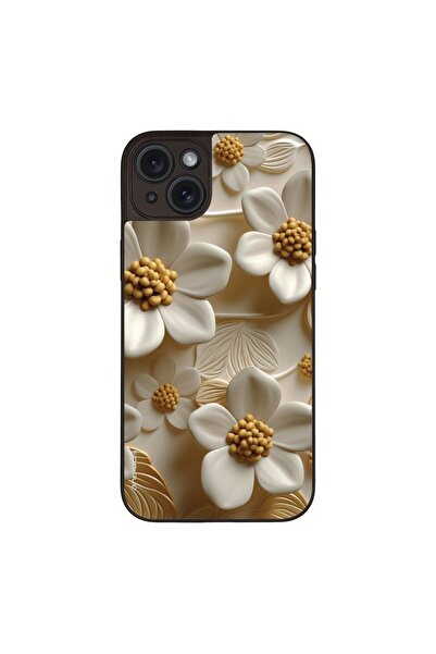 Sonique Θήκη 3D Flower Series για Apple iPhone 15 Plus Λευκό