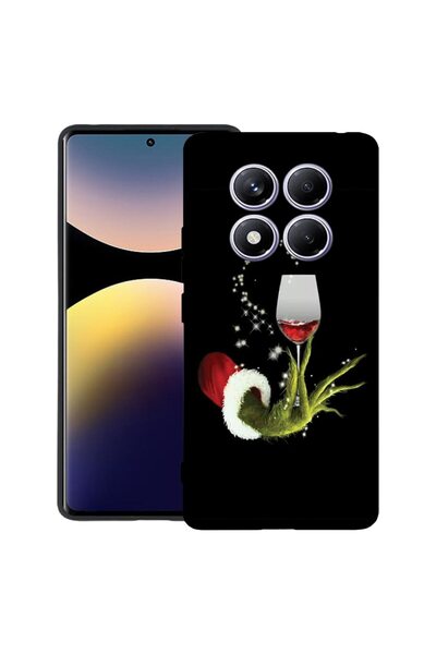 bestcase ¬Æ Husa pentru Xiaomi Redmi Note 14 Pro 4G, Xmas Grinch, Slim Silico...