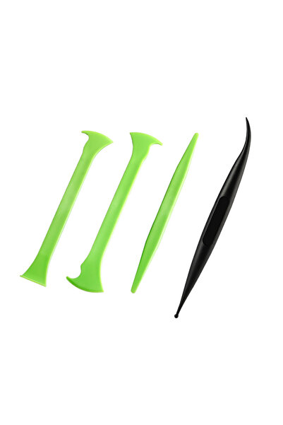 Choice1 4Pcs Car Vinyl Wrap Tools Curves Slot Micro Stick Squeegee Details To...
