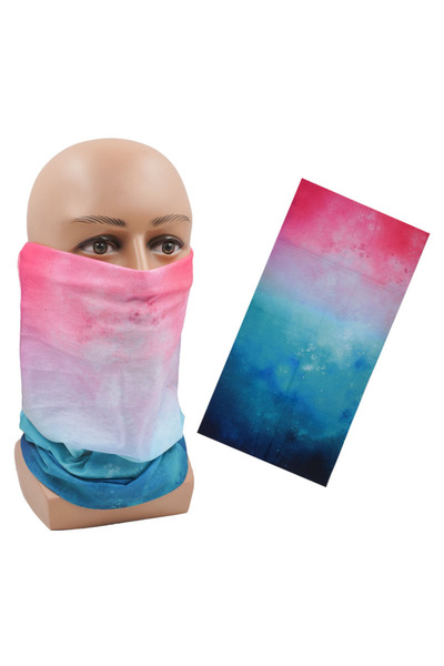 Choice17 25X50cm PC044 Gradient Color Tube Bandana Neck Warmer Gaiter For Wom...