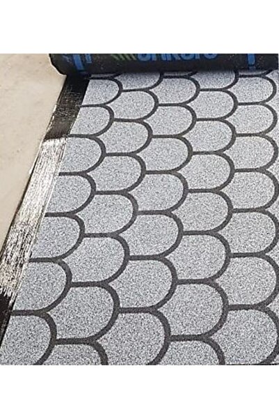 Btm Arduazlı Kumlu Rulo Shingle (Şingıl) Membran, Gri, 4 mm, YONCA desen, 1 R...
