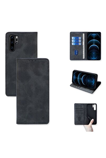 Sonique Θήκη Πορτοφόλι Vintage Magnet Wallet Huawei P30 Pro Μαύρο