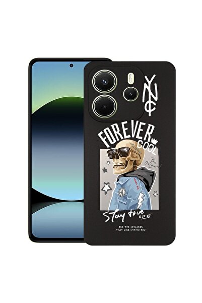 bestcase ¬Æ Husa pentru Xiaomi Redmi Note 14, Forever Cool Skeleton, Slim Sil...