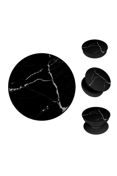 Sonique Pop Holder Marble Series Μαύρο