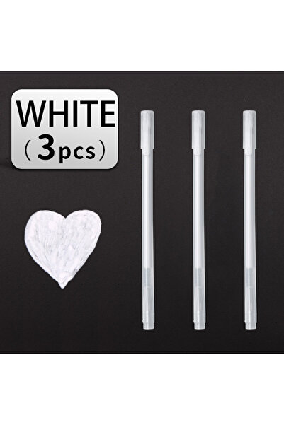 Choice 3pcs 3pcs White Gel Pen,Medium Tip Plastic Sketching Highlight Marker ...