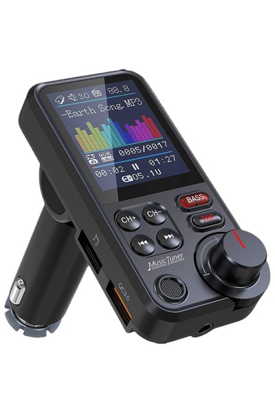 Choice black Bluetooth-compatible Car Wireless FM Transmitter Radio Adapter F...