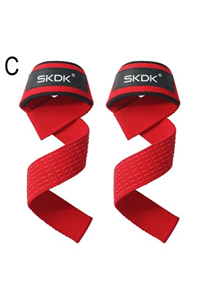 Choice red Weightlifting Wrist Straps Strength Training Booster Belt Adjustab...