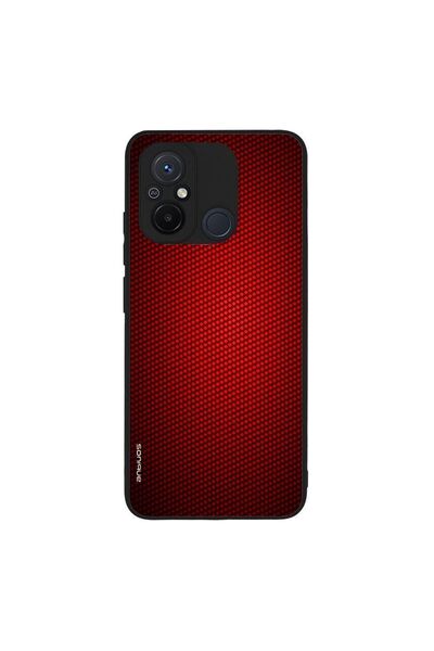 Sonique Θήκη Carbon Series για Xiaomi Redmi 12C Κόκκινο