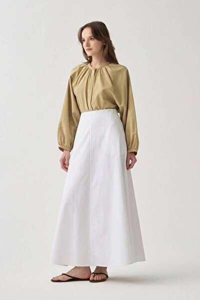 ALLDAY White-Four-Piece Flared Skirt