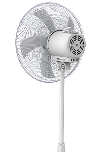 KUMTEL KTF-355 Beyaz 16 inç Ayaklı Vantilatör 50 W, 5 Pervaneli, 3 Kademeli, 121 cm Yükseklik