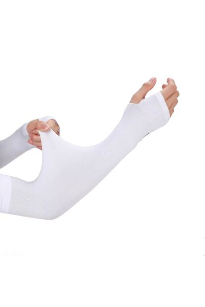 Choice5 white 1pair Summer Cooling Arm Sleeves UV Sun Protection Arm Covers B...