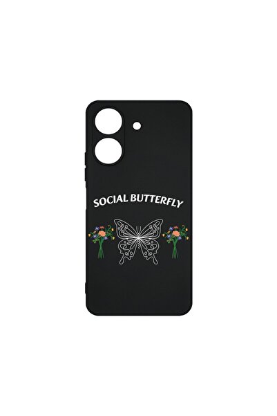 bestcase Θήκη Σιλικόνης Λεπτή για Xiaomi Redmi 13C 4G, Social Butterfly, 1736...