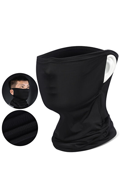 choice2 One Size Black ﻿ WEST BIKING Ice Silk Ear-Hanging Cycling Face Mask U...