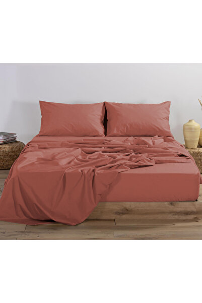 Nef Nef Homeware NEF NEF Σεντόνι με λάστιχο Τερακότα 140x200+30 εκ.