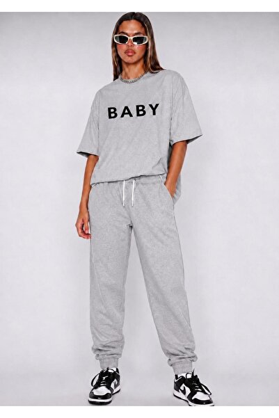FAEL LİFE Unisex Wide-Let T-Shirt and Sweatpants Baby Printed Set