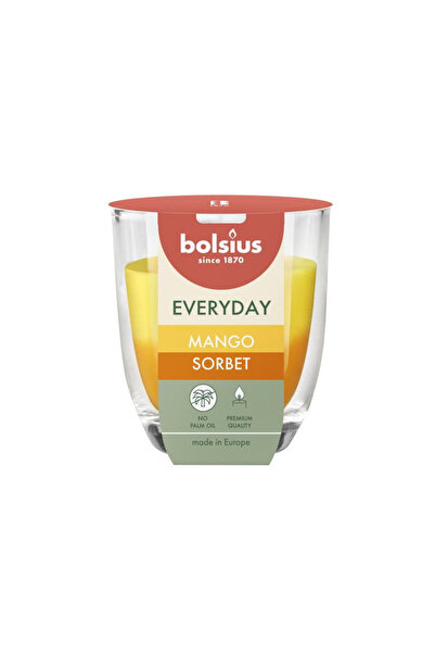 Bolsius Lumanare parfumata Bolsius, Mango Sorbet, 21 ore ardere, 80 x 70mm