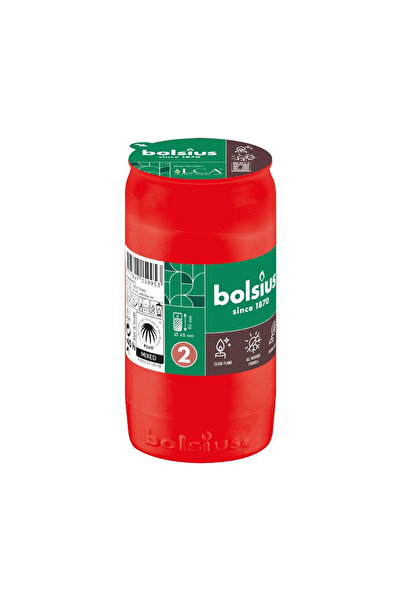 Bolsius Candela Rezerva Nr. 2, Rosu, timp de ardere 40 ore
