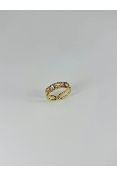 Twin Store Adjustable Zircon Stone Brass Bijouterie Ring - Yz0192-1