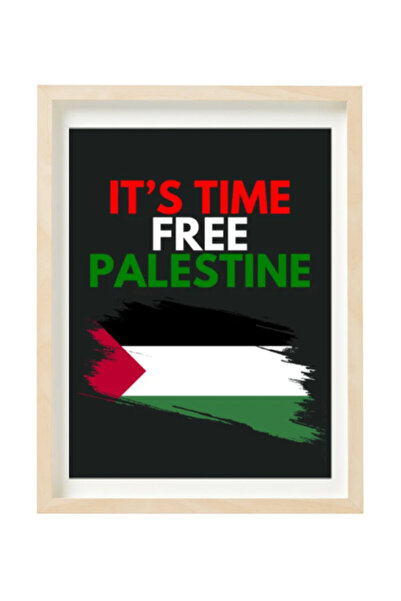 Boomah Accessories Its time Free Palestine Poster with Frame 30x40cm