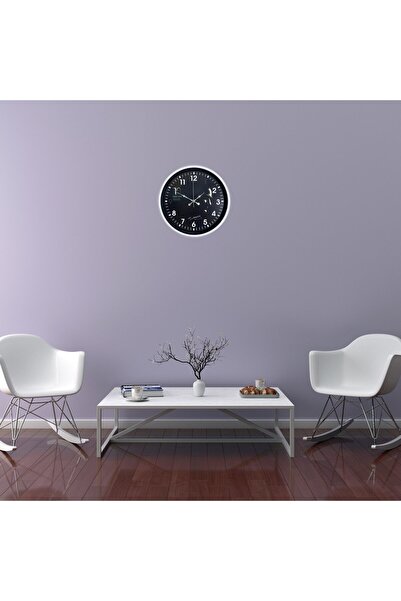 Leyaton White 36 cm Ataturk Modern Design Wall Clock Lwlhm-Ytrs345