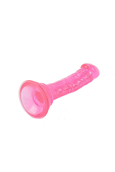 Dr.Jam Pembe 14 cm Realistik Dildo Silikon Yapay Penis Anal ve Vajinal Kullanıma Uygun