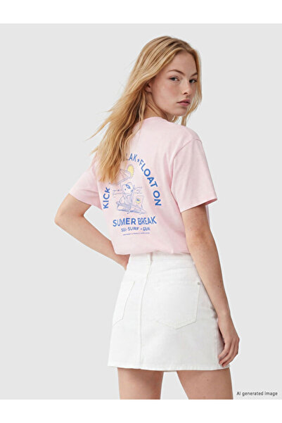LC Waikiki RMZ GİYİM FARKIŞİLLERİNE ZERO Roba Yaka Snoopy Tricou cu imprimeu ...