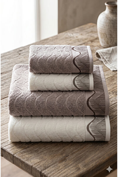 Özdilek Nev Brand Klab Towel Set 4 Pieces (Nev Is a Brand Belonging to the Öz...