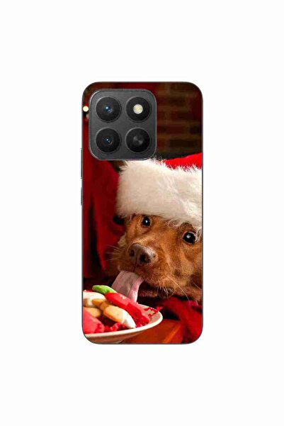 OEM Husa compatibila cu Honor X8c Silicon Gel Tpu Model Craciun Dog Eating Co...