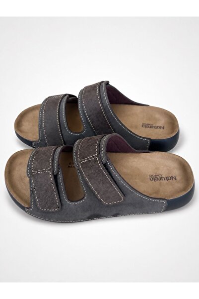 GEZER Men's Leather Orthopedic Stylish Comfortable Daily Slippers