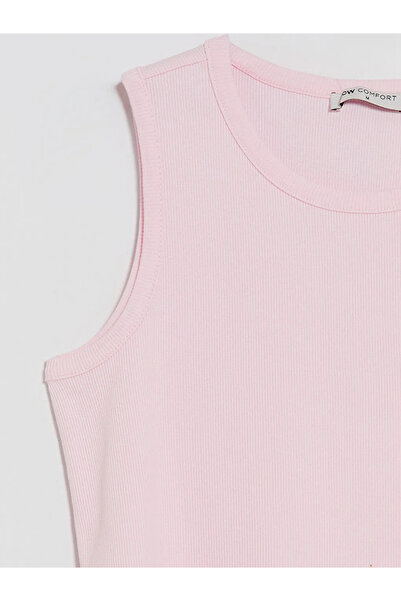 LC Waikiki Pink Crew Neck Women's Tank Top