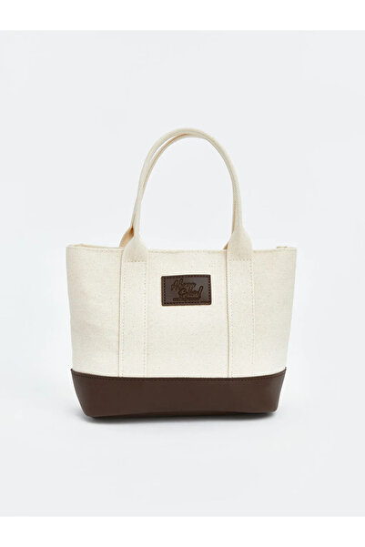 LC Waikiki Beige Canvas Girls' Shoulder Bag