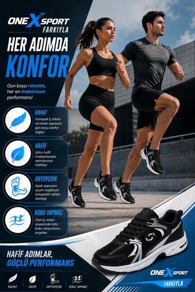 VANONE Unisex Sneaker Comfortable Orthopedic Daily Sports Shoes