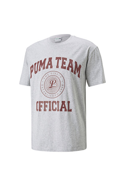 Puma Men Team Graphic Tee - Gray