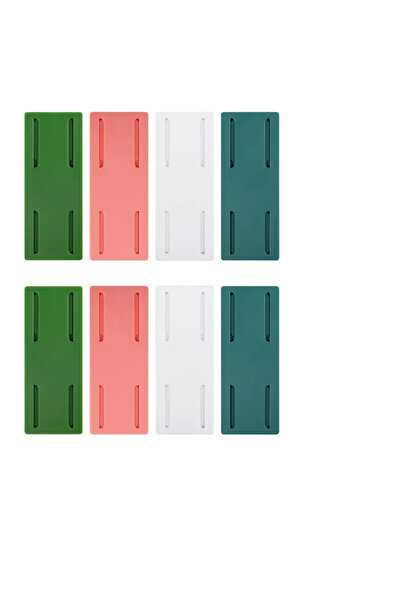 OEM Set of 8 self-adhesive holders for extension cords, 10 x 4 cm, plastic, m...