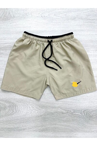 mikam Pantaloni scurți de baie pentru băieți, culoare uni, sport