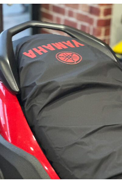 Yamaha Nmax 125-155 Su Geçirmez Koltuk Sele Kılıfı Marka Logolu Kırmızı