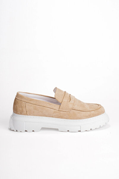 Zerenyus Zrk-X11 Premium Beige Suede Men's Loafer