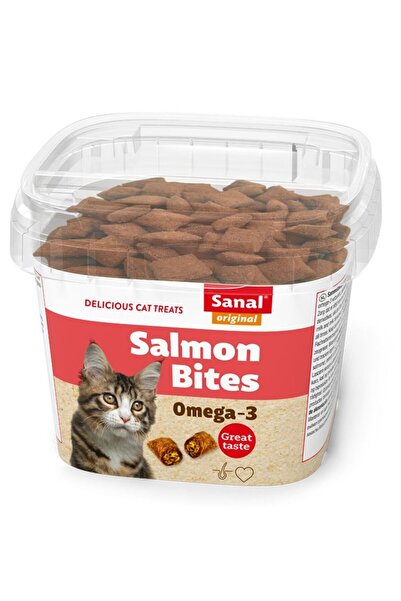 Sanal Λιχουδιά Γάτας Μπουκιές Σολομού 75gr