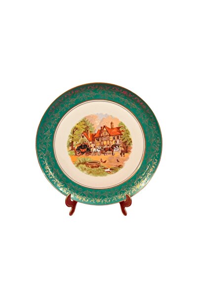 tayfuntufan antika koleksiyon Swiss porcelain wall plate - 25 cm in diameter