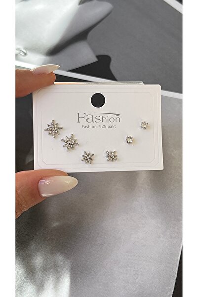 Twinssis Accessories Minimal Zircon Stone Earring Set