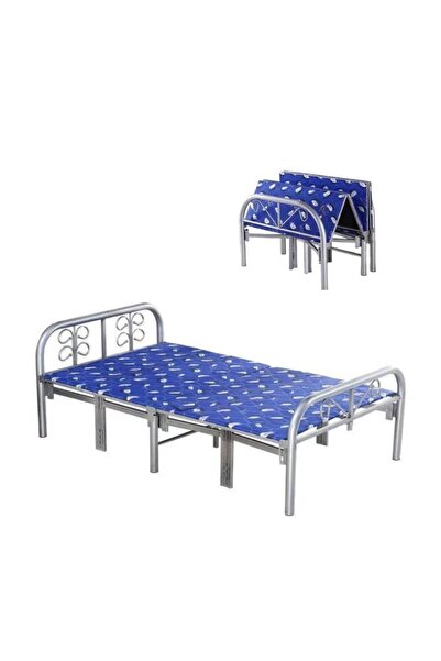 Generic Safety Box Foldable Metal Bed with Heavy-Duty Steel Platform