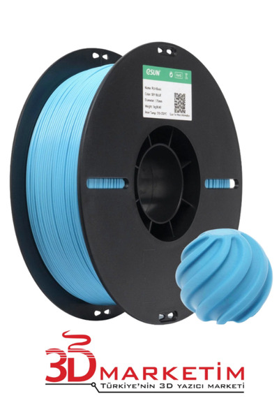 eSun PLA Basic Filament - Gökyüzü Mavisi (1.75mm, 1kg)-3Dmarketim