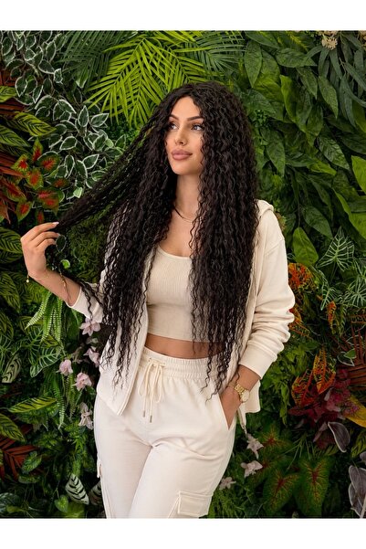 favorim peruk Kahve tonu premıum kalite afro tül peruk