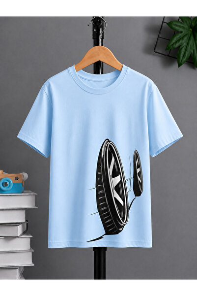 VODEXA Μπλουζάκι Unisex Oversize με στάμπα TIREES, 100% βαμβακερό, άνετη εφαρ...