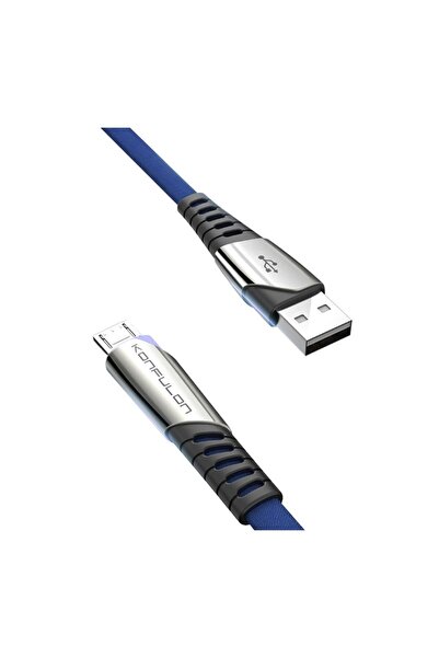 atastore2017 كابل USB صغير DC16 بطول 1 متر 2.4 أمبير - أزرق