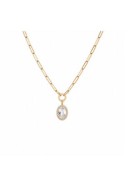 Ege via jewelry XUPING luna crystal taşlı altın zincir kolye