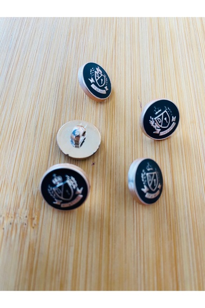 Lorin hobi Metalized Efe Vest Button 14 mm 5 Pieces Model;2