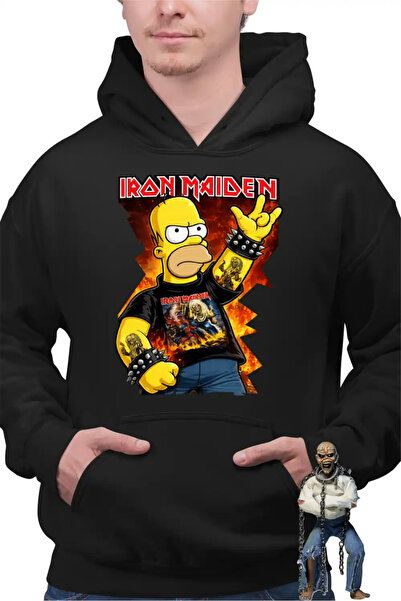 OEM Ανδρικό Φούτερ Iron Maiden Homer The Simpsons